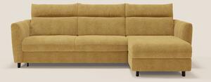 Peonia divano letto angolare con Penisola Contenitore - Materasso H18