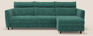 Peonia divano letto angolare con Penisola Contenitore - Materasso H18