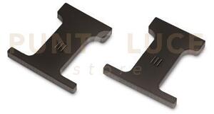 Tappi riga c/f - 2 pezzi per profilo "riga c/f" colore nero