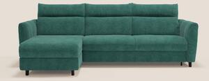 Peonia divano letto angolare con Penisola Contenitore - Materasso H18
