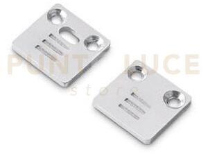 Tappi riga p - 2 pezzi per profilo "riga p" colore argento