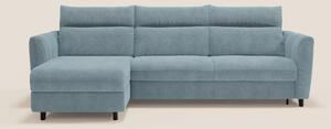 Peonia divano letto angolare con Penisola Contenitore - Materasso H18