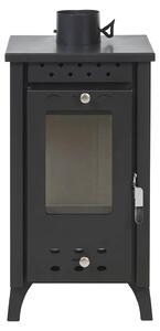 Matilde - Stufa a legna 7,7 Kw 33x38,5xH74 cm, colore nero