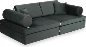 Montessori Speelbank Comfort – Fluweel Grafiet