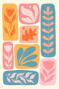 Illustrazione Abstract Flowers, Melissa Donne