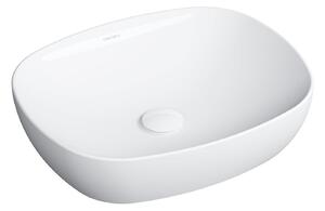 Omnires Portland lavabo 47x39 cm rettangolare da appoggio bianco PORTLAND475BP