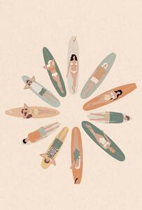 Illustrazione National Surfing Day Illustration, LucidSurf