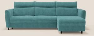 Peonia divano letto angolare con Penisola Contenitore - Materasso H18