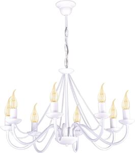 Lampadario BARTEZ bianco 8xE14x60W in metallo, dimensioni: 75x65x65 cm, IP20, Kaja