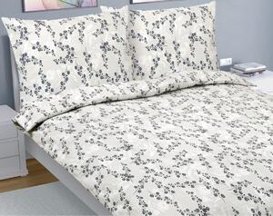Set di lenzuola in crêpe - 1 set 220x200, 70x90 - beige, grigio, rosso