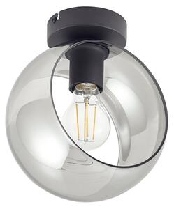 Plafoniera Lindby, Roton, dimmerabile, Grigio, Soggiorno, Vetro, Moderno