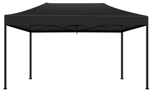 Kebon Tenda / Gazebo Per Giardino 3X4,5 Mt Impermeabile Tendone Pieghevole Per Fiere E Mercati Colore Nero
