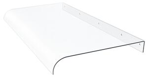 Ame - Set 3 Pensiline Tettoia da Esterno 153x35,5 cm in Policarbonato Trasparente