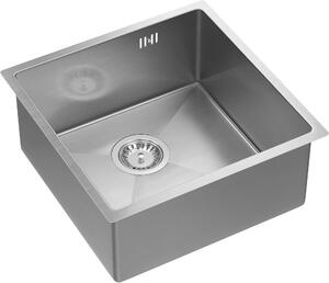 Quadron Anthony lavello in acciaio 44x44 cm acciaio MF4444BS