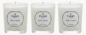 Set di 3 candele profumate fatte a mano Parks Original (limone, lavanda & ambra)