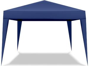 Gazebo richiudibile 3x3 pieghevole a fisarmonica automatico mercato tenda con sacca colore blu