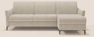 Dalia divano letto angolare con materasso alto 18 cm piedini alti e pe