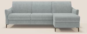 Dalia divano letto angolare con materasso alto 18 cm piedini alti e pe