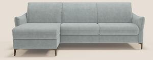 Dalia divano letto angolare con materasso alto 18 cm piedini alti e pe