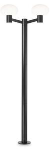 Ideal Lux Clio Mpt2 Nero lampione da giardino 2 luci H197