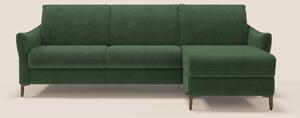 Dalia divano letto angolare con materasso alto 18 cm piedini alti e pe