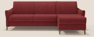 Dalia divano letto angolare con materasso alto 18 cm piedini alti e pe
