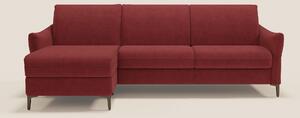 Dalia divano letto angolare con materasso alto 18 cm piedini alti e pe