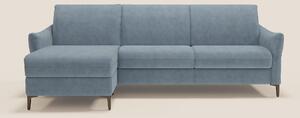 Dalia divano letto angolare con materasso alto 18 cm piedini alti e pe
