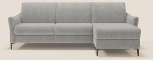Dalia divano letto angolare con materasso alto 18 cm piedini alti e pe