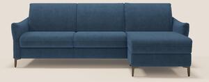Dalia divano letto angolare con materasso alto 18 cm piedini alti e pe
