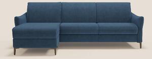 Dalia divano letto angolare con materasso alto 18 cm piedini alti e pe