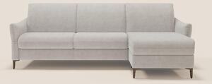 Dalia divano letto angolare con materasso alto 18 cm piedini alti e pe
