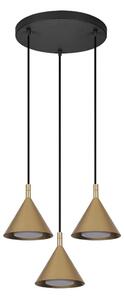 Brilagi - Lampadario su cavo CONE TRIPLE ROUND 3xGX53/15W/230V oro