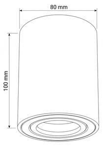 Brilagi - Faretto MIA 1xGU10/30W/230V 100x80 mm marrone
