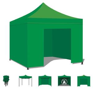 Taman Tenda / Gazebo Per Giardino 3X3 Impermeabile Tendone Pieghevole Per Fiere E Mercati Colore Verde