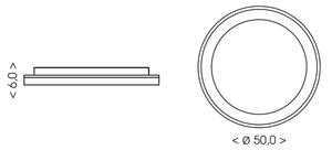 Brilagi - Plafoniera LED dimmerabile FALCON SLIM LED/42W/230V bianco/beige + telecomando