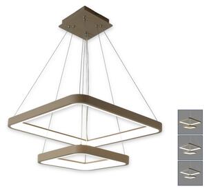Brilagi - Sospensione LED dimmerabile a cavo FALCON SLIM LED/78W/230V beige + telecomando