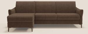 Dalia divano letto angolare con materasso alto 18 cm piedini alti e pe