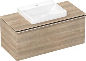 Hansgrohe Xelu Q Console avec découpe au centre, 1180x550, pour vasque à poser 600x480mm, polie, 54111230, 54111230
