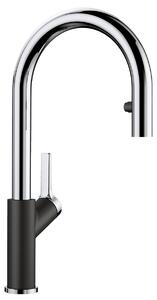 Blanco CARENA-S VARIO miscelatore da cucina DVGW nero cromo opaco 526172