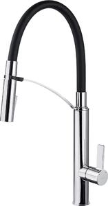 Deante Gerbera rubinetto da cucina verticale cromo-nero BGBB720