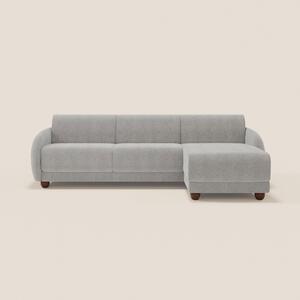 Giglio divano letto angolare con materasso alto 18 cm e penisola conte