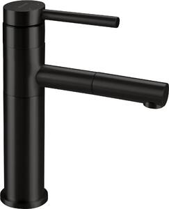 Rubinetto per lavabo, con bocca estraibile - nero