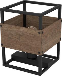 Eglo 43807 EVESHAM E27 Lampada da tavolo 195x195mm Nero Marrone