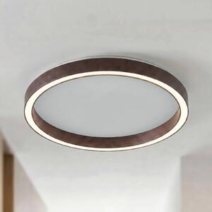 Plafoniera soffitto Rotundo Lucande, dimmerabile, Marrone / Ruggine, Soggiorno / Sala da pranzo, Plastica, Moderno, Plafoniera