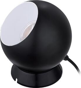 Lampada da tavolo EGLO Petto 1, lampada da comodino rotonda con paralume, lampada da tavolo a forma di sfera in metallo, lampada a sfera inclusa di attacco GU10, luce bianco caldo, 13,5 cm