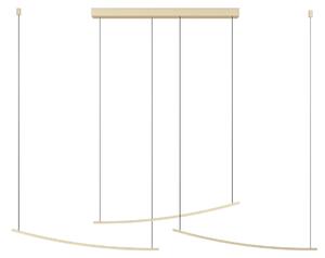 Lampada a sospensione LED EGLO, sistema a cavo, modello Vileggi, ideale per tavoli da pranzo, con dimmer, plafoniera con interruttore DIP, lampada per sala da pranzo, luce bianco caldo - bianco freddo, 3600 lumen