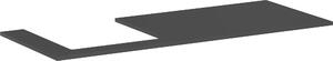 Hansgrohe Xilesa E Console avec découpe à gauche pour vasque à encastrer polie, 1375x550x16mm, 54272760, 54272760