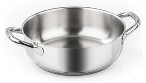Barazzoni Chef Line Tegame 24cm 3L Acciao Inox 18/10 Fondo Triplen Plus per Gas Elettrico Induzione