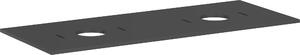 Hansgrohe Xilesa E Console avec 2 découpes pour lavabo à poser, sans trous pour robinetterie, 1375x550x16mm, 54280760, 54280760